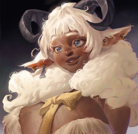 Sheep Drawing, Chinese Warrior, Cute Lamb, Cute Sheep, Drawing Expressions, Black Anime Characters, Afro Art, Female Character Design, Art Reference Photos