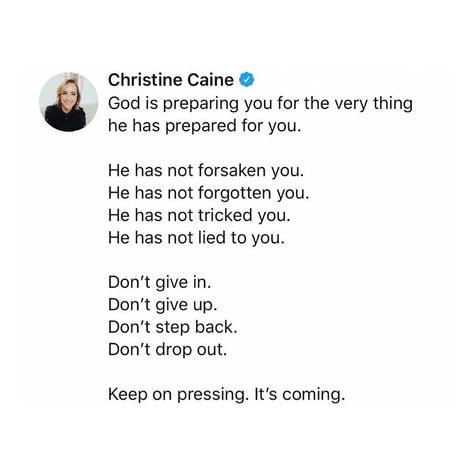 Christine Caine on Instagram: “Keep on pressing 💛” Christine Caine Quotes, Christine Caine, Christian Ministry, Dont Look Back, Don't Give Up, Quotes About God, Keep On, God Is Good, Encouragement