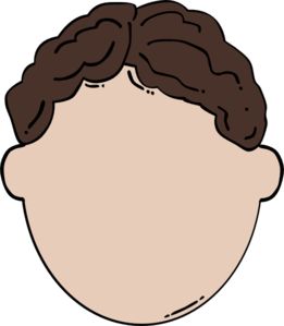 Back Of Brown Hair Man clip art - vector clip art online, royalty free & public domain Fill in the face! Boy No Face, School Social Work Activities, Blank Face, Brown Hair Boy, Brown Hair Men, Alphabet Kindergarten, Face Template, Drawing Cartoon Faces, Printable Flash Cards