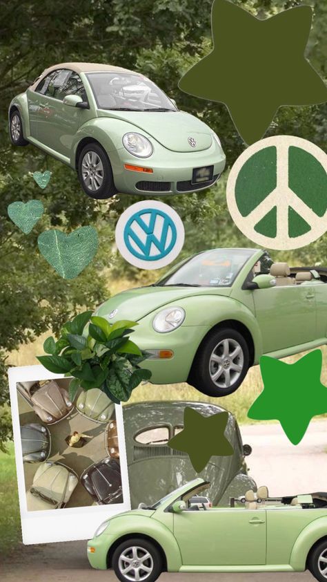 im being so serious when i say i'd give my left testicle to own a volkswagen new beetle gls 2.0 convertable (green) as my first car Mint Green Vw Beetle, Volkswagen Beetle Wallpaper, Green Volts Wagon Beetle, New Volkswagen Beetle, Cute Vw Beetle, Green Vw Beetle Aesthetic, Sage Green Volkswagen Beetle, Green Beetle Car, Volkswagen Beetles