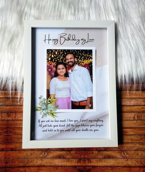 Birthday Frame For Husband, Couple Frame Ideas, Couple Photo Frame Ideas, Google Frame, Couples Frame, Frame Reference, Motherhood Illustration, Rabbit Images, Stationary Business