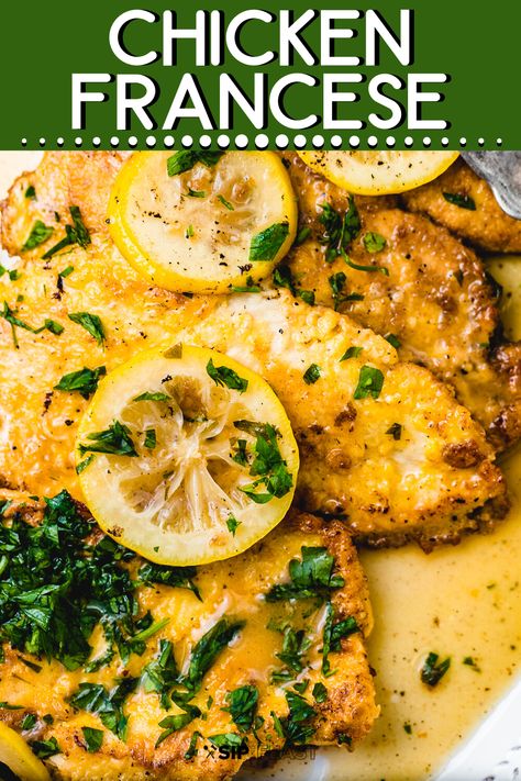 Egg Battered Chicken, Easy Lemon Butter Sauce, White Wine Lemon Butter Sauce, Chicken Francaise Recipe, Chicken Francaise, Chicken Franchise, Foods Dinner, Sip And Feast, 2024 Beach