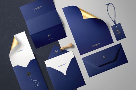 Royal Blue Packaging, Royal Blue Branding, Concierge Branding, Consulting Branding, Stationary Branding, Bank Design, Packaging Ideas Business, Jewelry Logo, Premium Brand