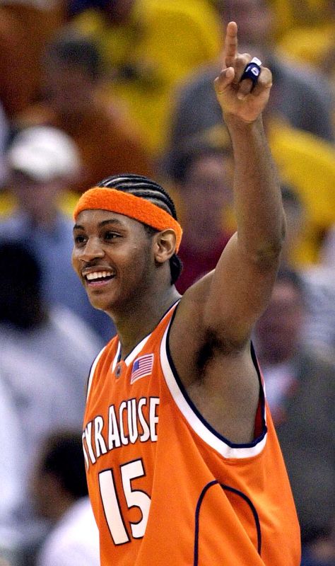 Melo @ Syracuse University March Madness Basketball, Syracuse Basketball, Slam Magazine, Best Nba Players, Knicks Basketball, I Love Basketball, Ny Knicks, Basketball Practice, Hoop Dreams