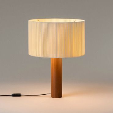 Moragas Table Lamp | Santa & Cole at Lightology Lamps For Coffee Tables, Round Wooden Coffee Table, European Lighting, Round Table Lamp, Natural Aesthetics, Table Study, Santa Cole, Contemporary Light Fixtures, Minimalist White