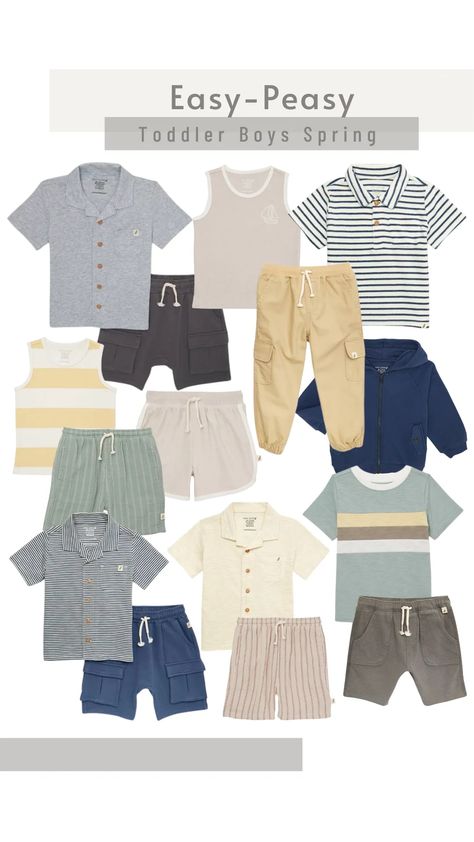 Easy-Peasy Toddler Boys Spring - Walmart Finds Toddler Boy Spring Outfits, Boys Camp, Boy Toddler, Walmart Finds, Summer Ootd, Dolphin Shorts, Terry Shorts, Baby Boy Fashion, Toddler Boy Outfits