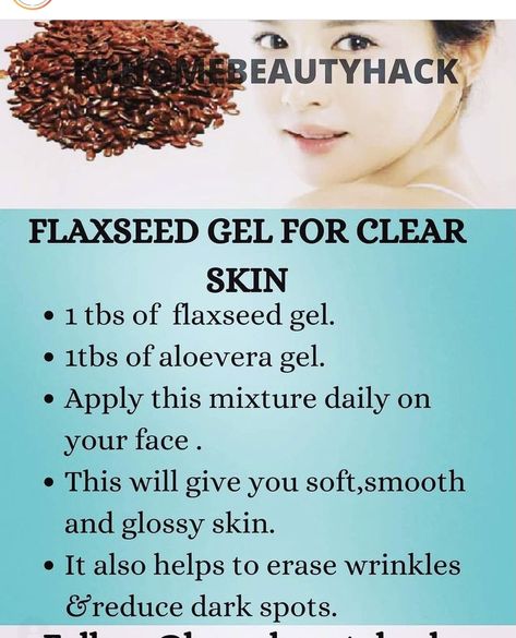 Hygiene Hacks, Clear Skin Face Mask, Clear Skin Routine, Flaxseed Gel, Skin Tightening Face, Skin Face Mask, Natural Skin Care Remedies, Natural Face Skin Care, Homemade Hair Products