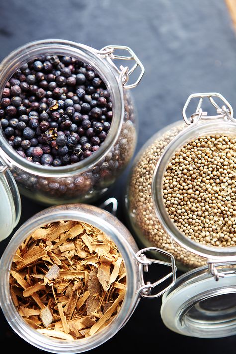 Three of the botanicals that we use in our London Dry gin Tincture Photoshoot, London Dry Gin, Dry Gin, Gin And Tonic, Gin, Photo Ideas, London, Canning, Beauty