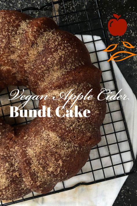 Reverse Drawing, Apple Cider Bundt Cake, Cider Bundt Cake, Drawing Recipes, Vegan Apple Cider, Autumn Cooking, Bundt Recipes, October Fest, Vegan Baking Recipes