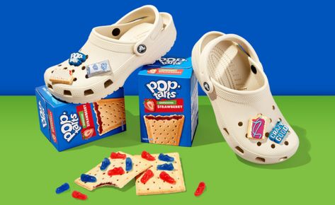 Strawberry Pop Tart, Toaster Pastry, Custom Crocs, Pop Tart, Cool Slogans, Crocs Classic Clogs, Realtree Camo, Croc Charms, Latest Sneakers