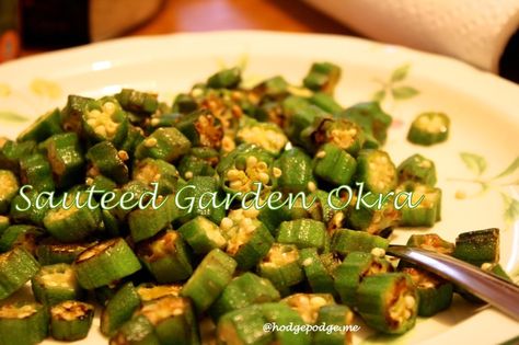 Sauteed Okra Recipe Sauteed Okra, Dollar Meals, Okra Fries, Okra Recipe, Fried Okra, Sliced Onion, Okra Recipes, Veggies Side Dishes, Vegetable Side Dishes Recipes