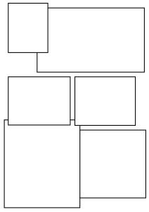 comic book layout design 5 overlapping boxes Graphic Novel Layout, Book Layout Design, Comic Strip Template, Comic Box, Comic Template, Comic Illustrations, Artist Ideas, Comic Book Template, Comic Book Genres