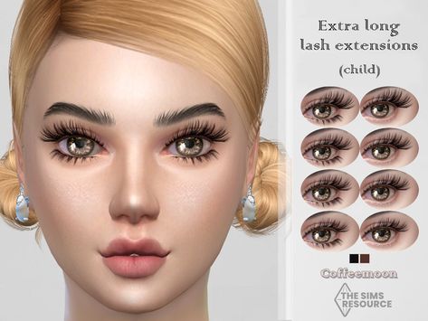 The Sims Resource - Extra long lash extensions 3D (child) Lashes Extensions Sims 4, 2d Lashes Sims 4 Cc, Sims 4 Kids Lashes, Sims 4 Updated Lashes, Sims 4 Cc Child Eyelashes, Sims 4 Cc Child Lashes, Long Lash Extensions, Sims 4 Cc Sims Resource Eyelashes, Sims Resource Eyelashes