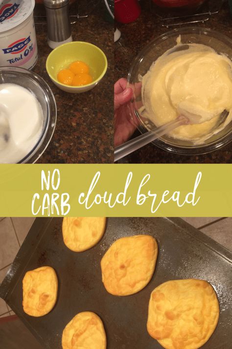 No Carb Cloud Bread, Low Carb Bread Alternatives, Creative Egg Recipes, Bread Alternative, Nutrisystem Recipes, Cream Soup Recipes, Baking Powder Uses, Bread Alternatives, Boiled Egg Diet Plan