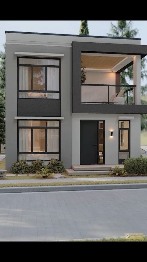 Simple 2 Storey House Design, 2 Storey House Design Philippines, Modern Two Storey House Design, 2 Storey Modern House, House Design Philippines, House 3 Bedroom, Small House Blueprints, One Storey House, House Concept