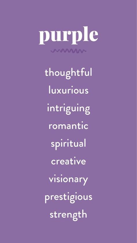 Psychology Color, Purple Meaning, Psychology Of Color, Colour Psychology, Creative Design Studio, Color Personality, Colors And Emotions, Color Meanings, Purple Love