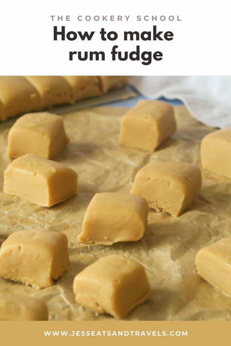 Buttered Rum Fudge, Butter Rum Fudge, Rum Fudge Recipe, Rum Fudge, Basic Fudge Recipe, Nougat Recipe, Roasted Banana, Hot Chocolate Fudge, Caramel Treats