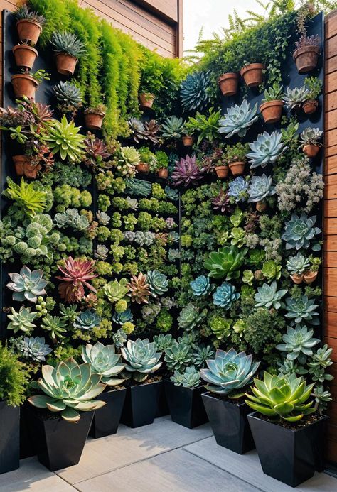 Zen Backyard Landscaping, Interior Garden Ideas, Natural Garden Ideas, Wall Garden Ideas, Suculentas Ideas, Interior Plant Design, Zen Inspiration, Sensory Gardens, Green Wall Garden