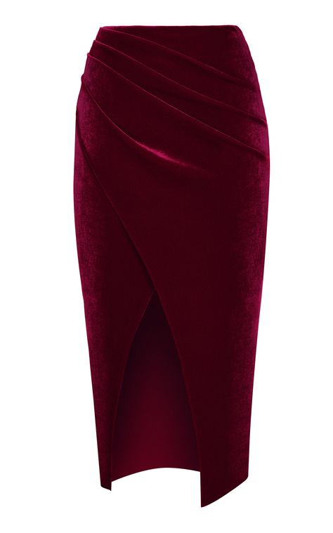 Moda Operandi Dress, Velvet Midi Skirt, Rock Outfit, Classy Dress Outfits, Velvet Skirt, Velvet Fashion, Pleated Midi Skirt, Cute Skirts, Skirt Design