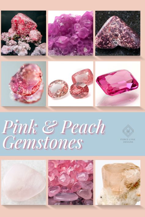 Whether you are looking for a unique engagement ring or simply want to add a pop of colour to your jewelry collection, pink gemstones are a great choice. With so many different types of pink gemstones to choose from, there is sure to be a stone that perfectly suits your style and personality. Peach Gemstones, Types Of Pink, Gemstones Chart, Pink Moonstone, Pink Spinel, Pink Gem, Gemstone Necklaces, Unique Engagement Ring, Natural Gemstone Jewelry