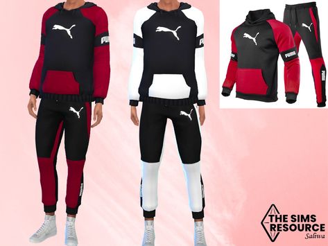 Saliwa's Men Tracksuit Jogging Pants Sims 4 Men Clothing, Sims 4 Stories, Sims 4 Male Clothes, Puma Outfit, Sims 4 Traits, Sims 4 Game Mods, Men Tracksuit, Male Clothing, Sims 4 Downloads