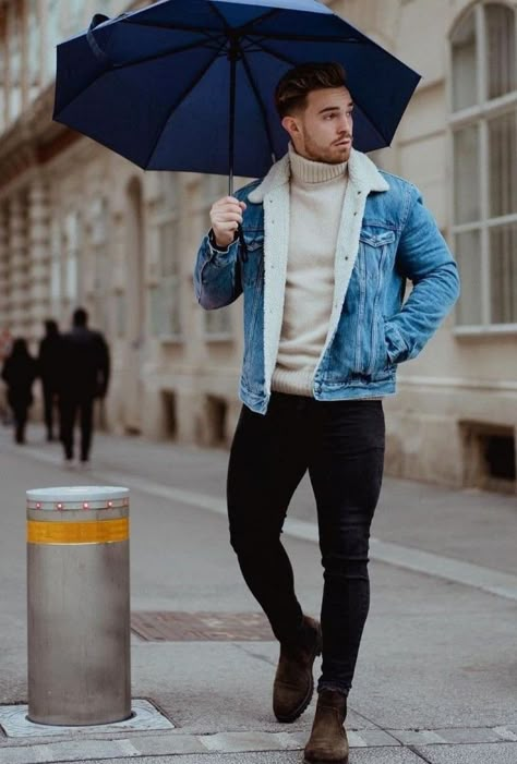 Top Outfits Aesthetic, Streetwear Men Outfits Street Fashion, Jeans Winter Outfit, Jean Jacket Outfits Men, Jean Aesthetic, Winter Outfits Men Streetwear, Jean Shorts Outfit, Outfits Jean, Aesthetic Jeans