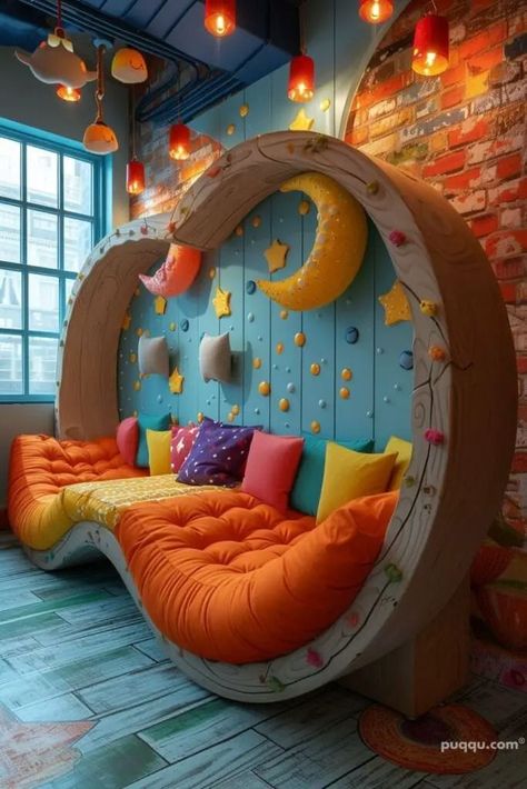 Kids Playroom Ideas, Kids Room Bed, Cozy Reading Corners, Traditional Toys, Playroom Ideas, Cute Bedroom Decor, Room Bed, Kids Play Area, Salou