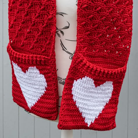 Christmas scarf crochet