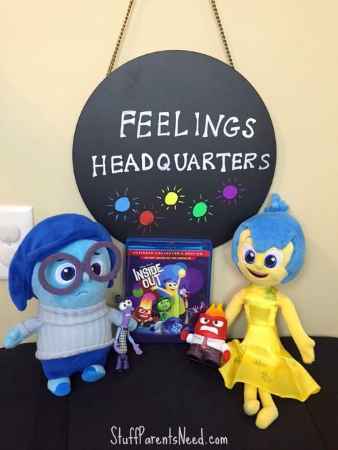 Inside Out Classroom, Inside Out Classroom Theme, Inside Out Decorations, Creative Activities For Toddlers, Inside Out Toys, Kids Room Desk, Mickey Mouse Classroom, Transition Activities, Inside Out Emotions