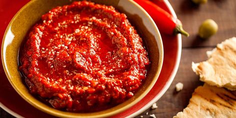 What Is Harissa? | Martha Stewart Harissa Sauce, Tunisian Food, Harissa Paste, Dried Peppers, Chili Paste, Morning Food, Roasted Potatoes, Vegetable Side Dishes, Tunisia