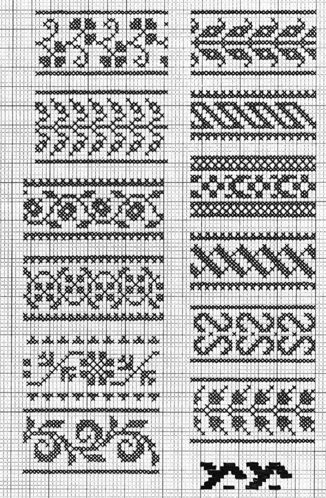 Fair Isle Chart, Colorwork Chart, Cross Stitch Border Pattern, Fair Isle Knitting Patterns, Fair Isles, Colorwork Knitting, Pola Kristik, Cross Stitch Borders, Fair Isle Knitting