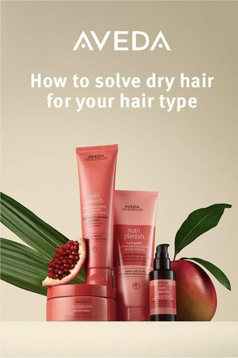 There's no one-type-fits-all solution when it comes to healthy hair. Catering to the full range of hair types and textures, our hydrating nutriplnish™ collection targets your unique dry hair needs with powerful, 100% vegan ingredients. #Nutriplenish #HydratedHair #VeganHairCare Spray Photography, Cosmetics Packaging Design, Products For Dry Hair, Spa Ceylon, Hair Ads, Hair Hydration, Arrow Oliver And Felicity, Hair Care Remedies, Jewelry Logo Design