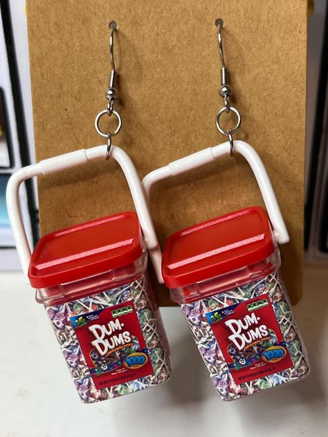 Funky Earrings Aesthetic, Strange Earrings, Silly Jewelry, Maximalist Earrings, Silly Earrings, Interesting Earrings, Sibling Halloween Costumes, Crazy Earrings, Weird Earrings