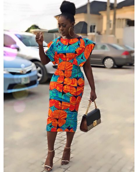 Ankara Style, Ankara, Peplum Dress, Dresses For Work, Instagram Photos, Photo And Video, Instagram Photo, Clothes, Instagram