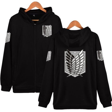 Attack On Titan Hoodie, Fall Hoodies, Japan Anime, Anime Costumes, Anime Hoodie, Soft Hoodie, King Kong, Long Sleeves Jacket, Zipper Hoodie