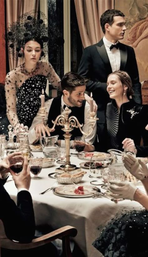 Dinner Party Kate Grigorieva, Martha Hunt, Stella Maxwell, Anna Dello Russo, Richard Avedon, Gatsby Party, Elsa Hosk, Vogue Japan, Fashion Night