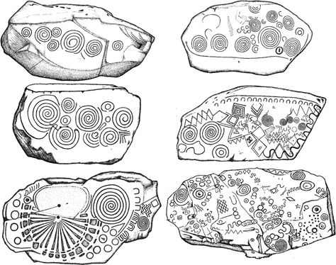 The 'Meaning' of Symbols - Motifs & the Human Nervous System Neolithic Art, Human Nervous System, Ancient Ireland, Irish Symbols, Symbol Tattoo, Geometric Symbols, Prehistoric Art, Art Ancien, Have Inspiration