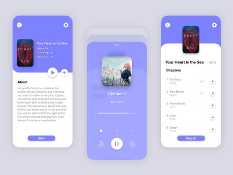 Mario Miranda, Fragile Art, Music Ui, Book Concept, Android Design, Mobile Ui Design, Audio Book, App Design Inspiration, Art Light