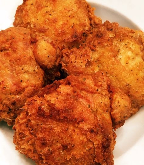 Crispy mustard fried chicken thighs – Hopes Recipes Mustard Fried Chicken, Creamy Mustard Chicken, Fried Chicken Thigh Recipes, Fried Chicken Thighs, Mustard Chicken Thighs, Mustard Chicken Recipes, Crispy Chicken Thighs, Chicken Salad Recipe Easy, Mustard Chicken