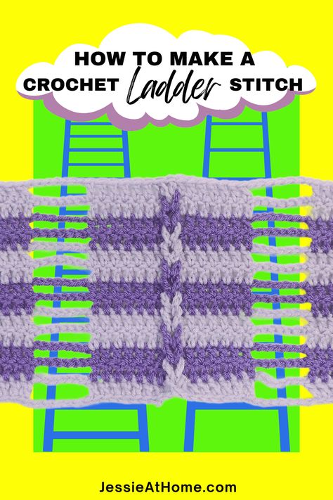 Unwind the charm of the Jacob's Ladder Crochet Stitch with this in-depth tutorial. 🏡 This tutorial, complete with a fun and easy video guide, promises to take your crochet skills to new heights. Dive into the beautiful intricacies of this unique, ridge-like crochet stitch that will add depth and texture to your projects. 🎉 Easy Crochet Afghan, Jacobs Ladder, Thread Crafts, Dragon Crochet, Crochet Throw Pattern, Jacob's Ladder, Rope Crafts Diy, Easy Crochet Projects, Ladder Stitch