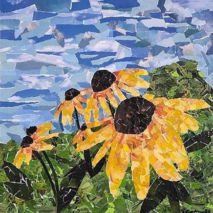 (20+) Facebook Mosaic Art Colored Paper, Collage Border Designs, Paper Collage Art Landscape, Collage With Colored Paper, Fall Collage Art Project, Decoupage Book Pages, National Geographic Collage Art, Torn Paper Flowers, Scrap Paper Collage