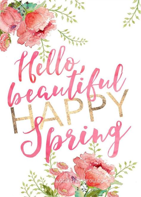 Hello Beauiful Happy Spring spring spring quotes happy spring spring image quotes spring quote images spring greetings Spring Printables Free, Spring Quotes, Spring Printables, Spring Wallpaper, Holiday Printables, Diy Spring, Spring Art, Welcome Spring, Spring Sign