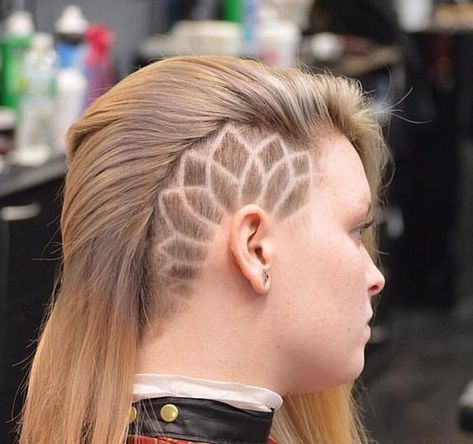 2024's Top 19 Undercut Hairstyles: Bold & Beautiful Trends for Every Woman Undercut Designs Side Of Head, Side Undercut Designs, Undercut Ideas For Women, Under Hair Shaved, Skrillex Haircut, Undercut Ideas, Shaved Haircut, Undercut Design, Hairstyles And Colors