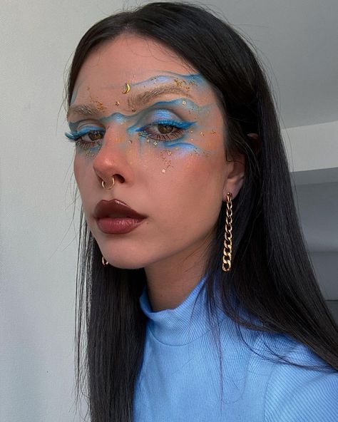 Cute Eye Looks, Pop Makeup, Unique Makeup, Dope Makeup, Gold Makeup, Stunning Makeup, Crazy Makeup, Creative Makeup Looks, Stage Makeup