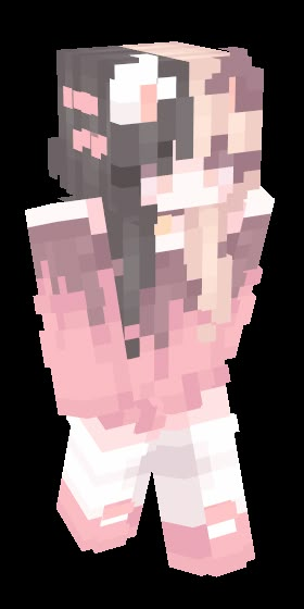 Cat Minecraft, Minecraft Skins Kawaii, Minecraft Skins Female, Pink Minecraft, Minecraft Skins Boy, Skin Mine, Minecraft Skins Aesthetic, Minecraft Printables, Kawaii Cat Drawing