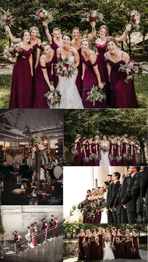 Lilac Wedding Bouquet, Burgundy Bridesmaid Dresses Long, Burgundy Bridesmaid, Lilac Wedding, Burgundy Bridesmaid Dresses, Fall Wedding Colors, Dresses Elegant, Burgundy Wedding, Wedding Bridesmaid Dresses