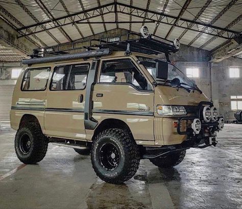 Mitsubishi Delica 4x4, L300 Mitsubishi, Delica Van, Mobil Off Road, Mini Trucks 4x4, Vw Syncro, T3 Vw, Auto Camping, Overland Gear