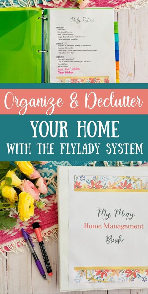 Organize and Clean Your Home with a Flylady Home Control Journal – My Merry Messy Life Flylady Morning Routine, Flylady Routines Free Printable, Control Journal, Zone Cleaning, Messy Life, Weekly Menu Planning, Home Management Binder, Todo List, Home Management