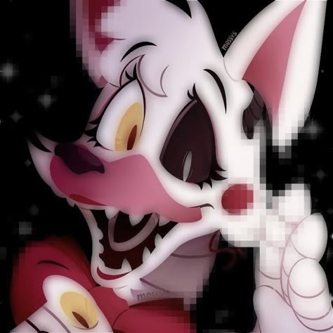 Mangle Fnaf Pfp, Mangle Fnaf Art, Fnaf Profile Pictures, Mangle Fnaf Fanart, Mangle Pfp, Pfp Fnaf, Fnaf Cupcakes, Mangle Fanart, Fnaf Mangle