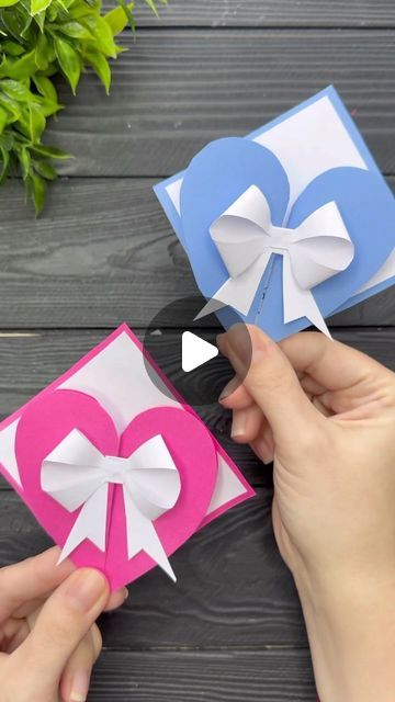 Paper Heart Crafts For Kids, Origami Cards Diy Simple, Paper Pop Up Cards, 3d Heart Paper Craft, 3d Heart Craft, Origami Birthday Cards, How To Make A Popup Card, Pop Up Heart Cards Diy, Diy 3d Card